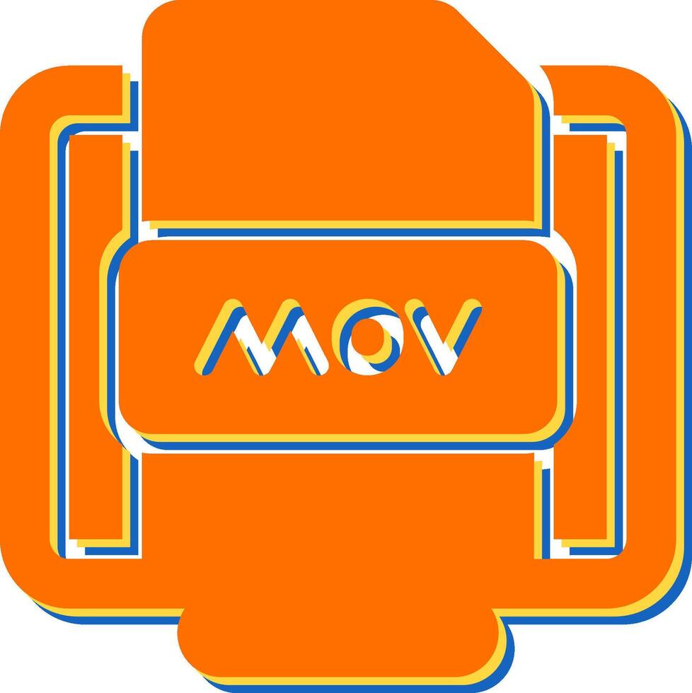 mov Datei Vektor Symbol