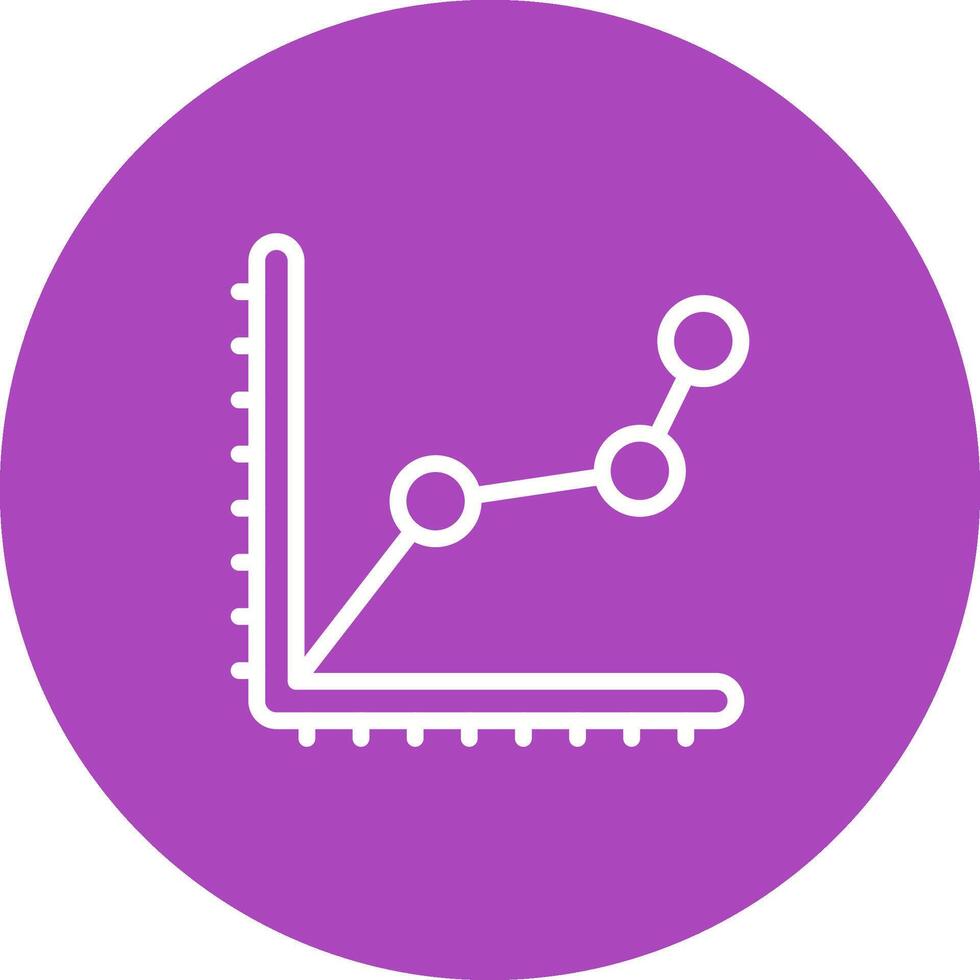 Liniendiagramm-Vektorsymbol vektor