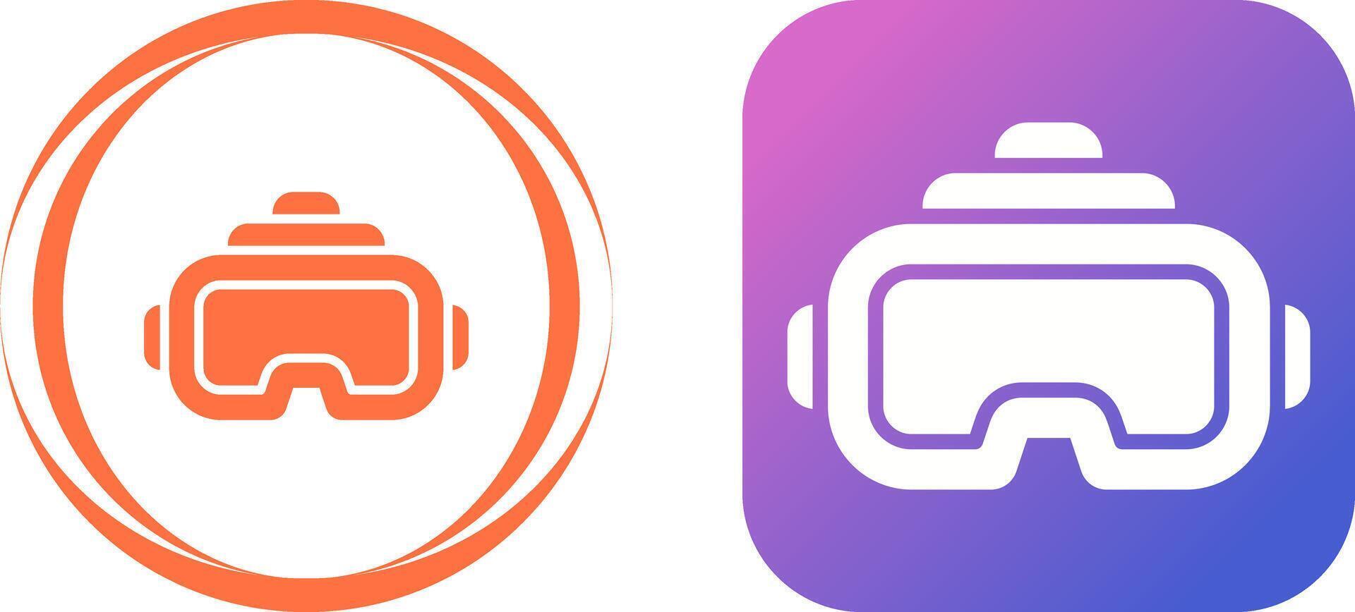 virtuell verklighet headsetet vektor ikon