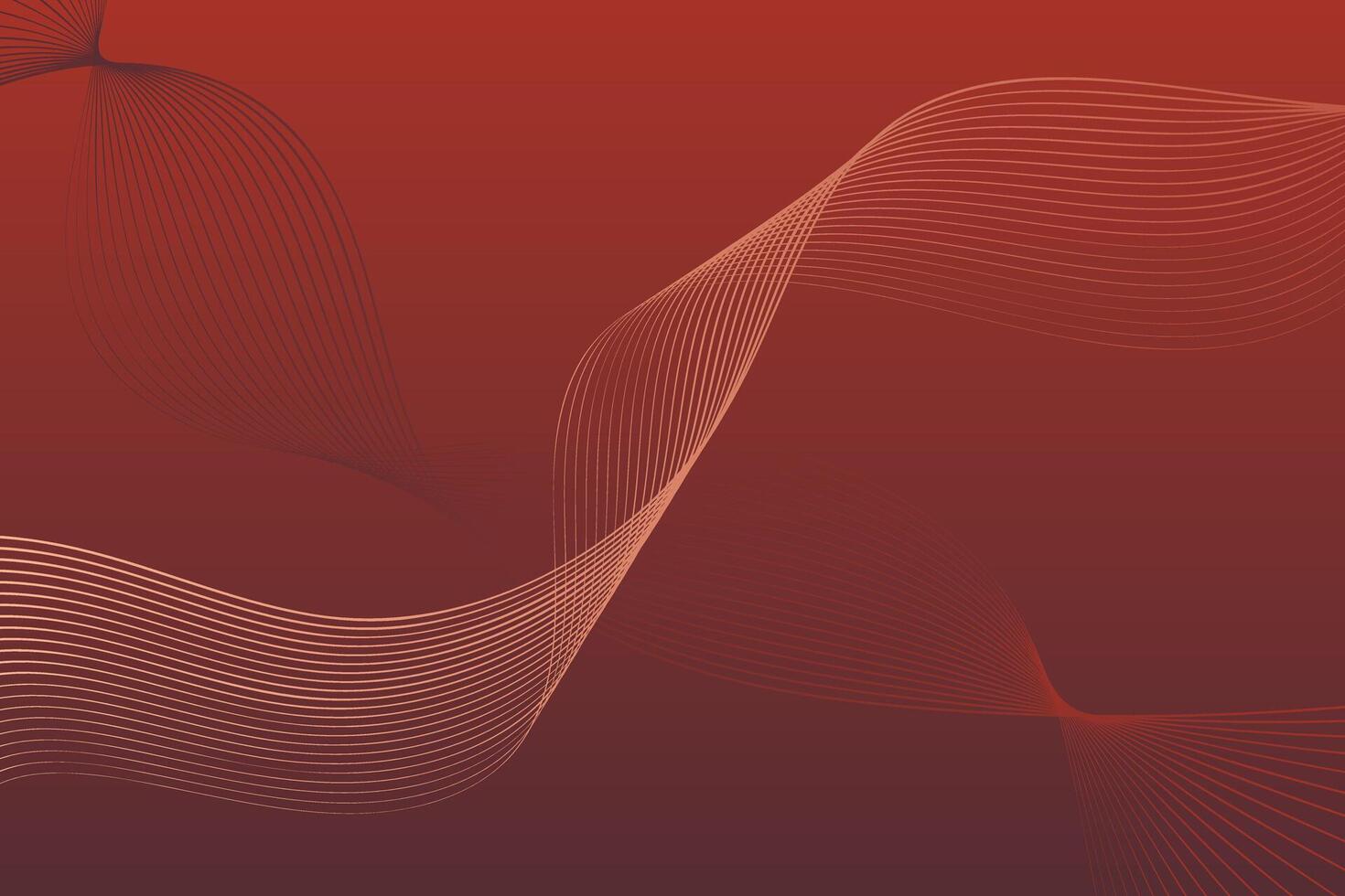 rot Hintergrund mit wellig Linien, Erstellen ein visuell dynamisch und beschwingt Komposition vektor