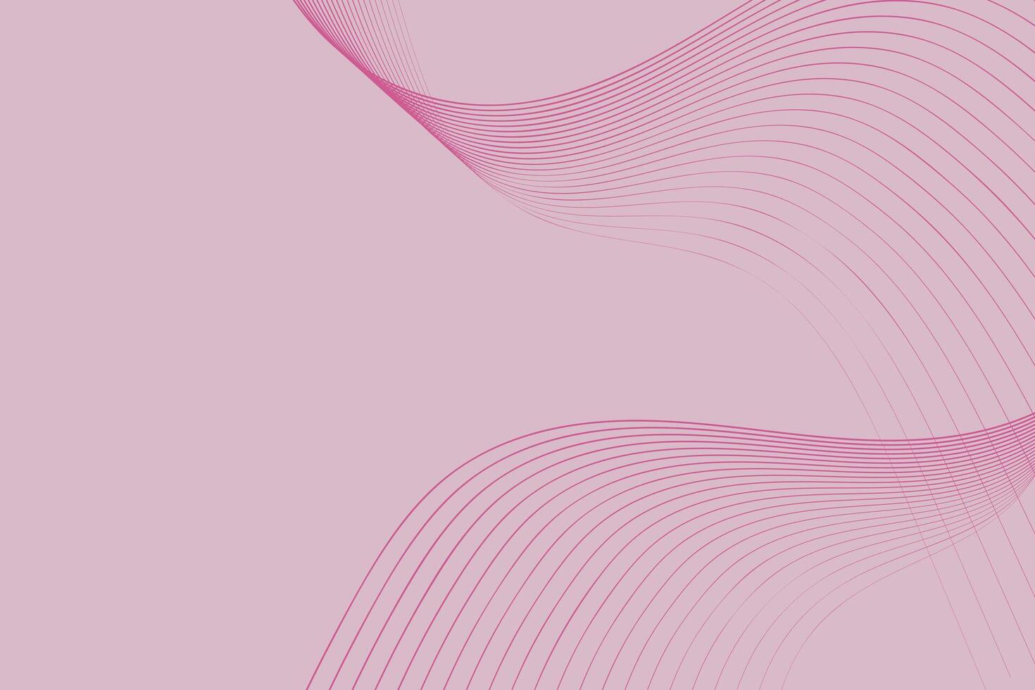 beschwingt Rosa Hintergrund mit ein Serie von wellig Linien Laufen über Es. das Linien erstellen ein visuell interessant Muster und hinzufügen ein dynamisch Element zu das insgesamt Komposition vektor