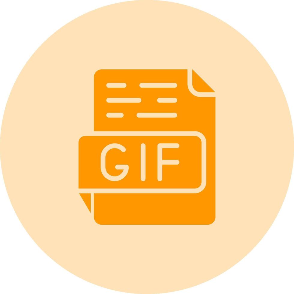 GIF-Vektorsymbol vektor