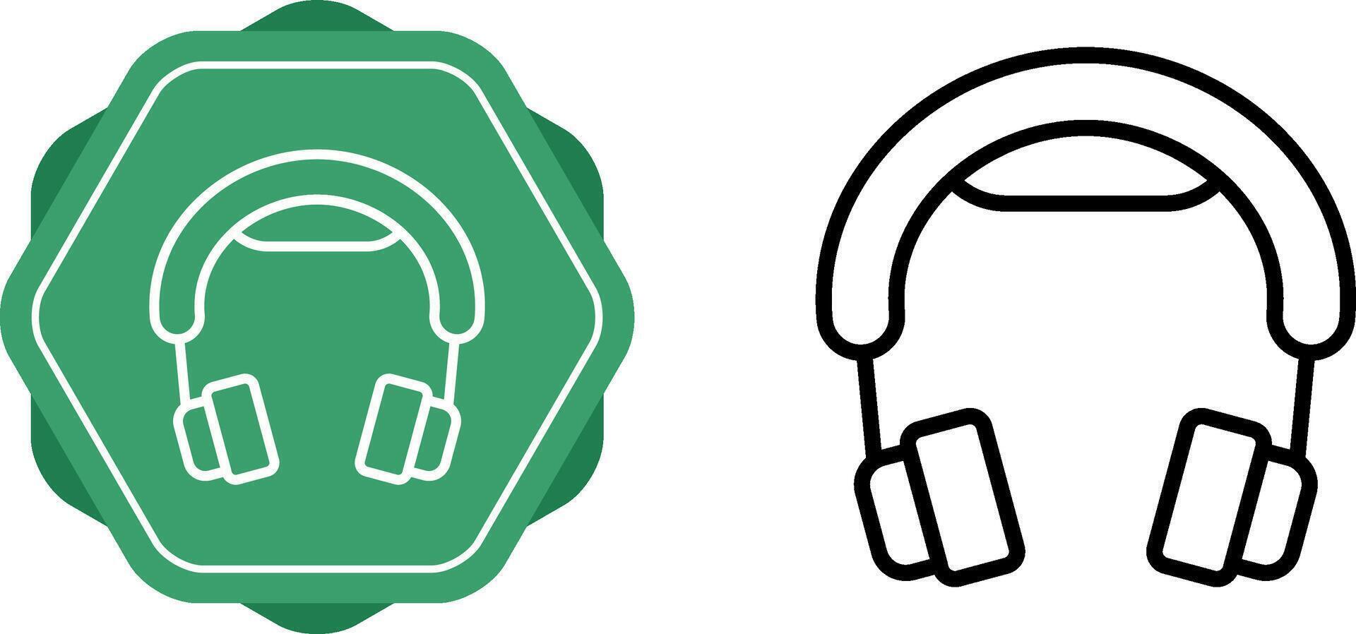 Headset-Vektor-Symbol vektor