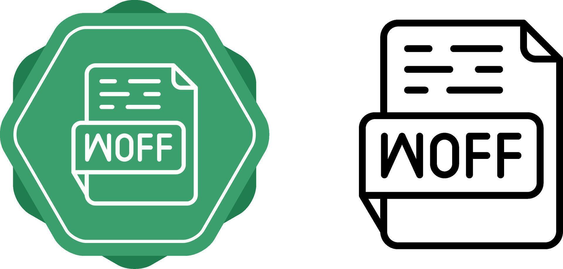 woff Vektor Symbol