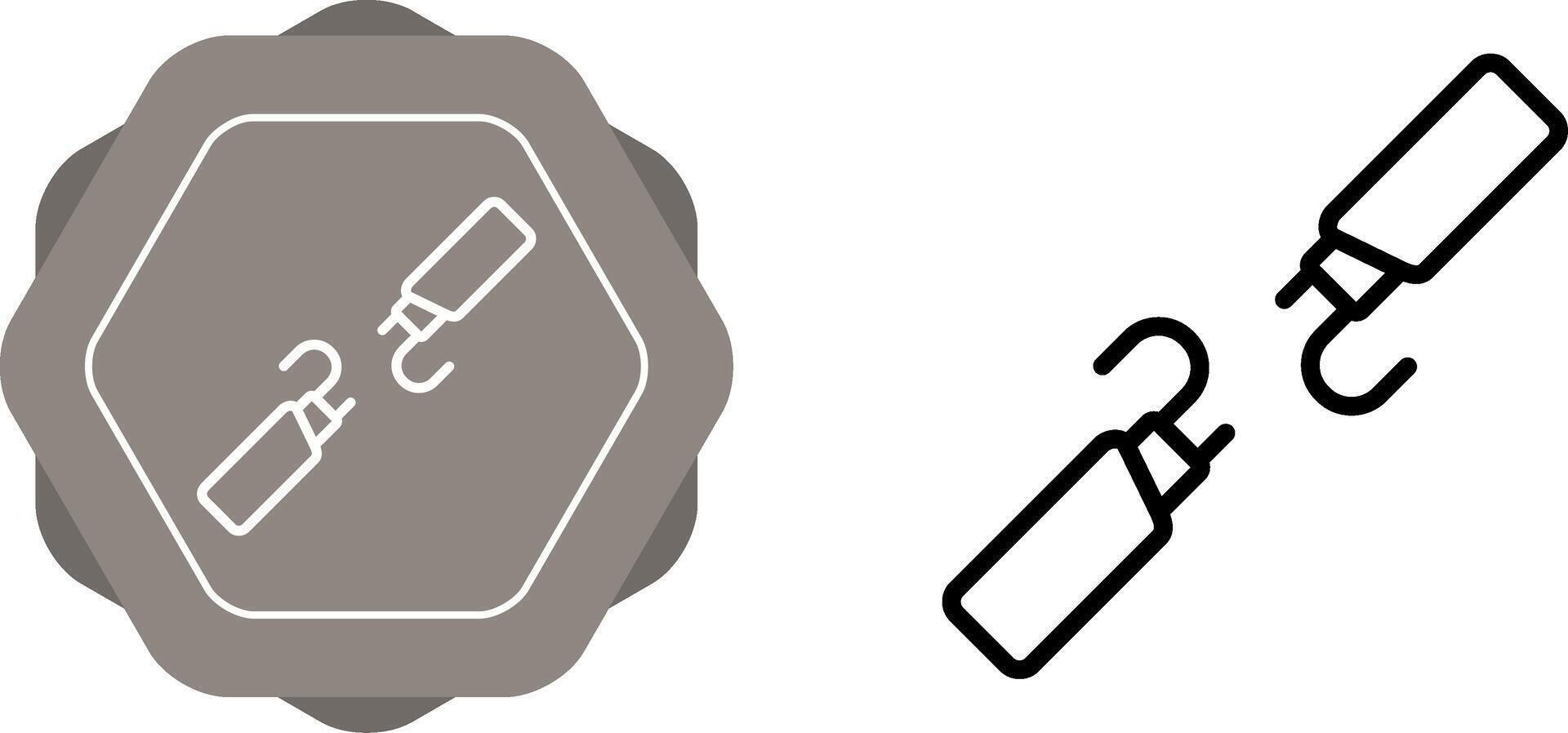 Symbol für gebrochenen Drahtvektor vektor