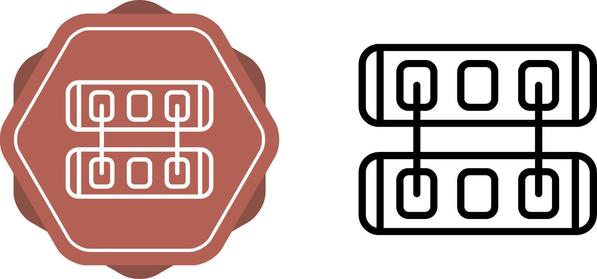 Netzwerk-Switch-Vektor-Symbol vektor