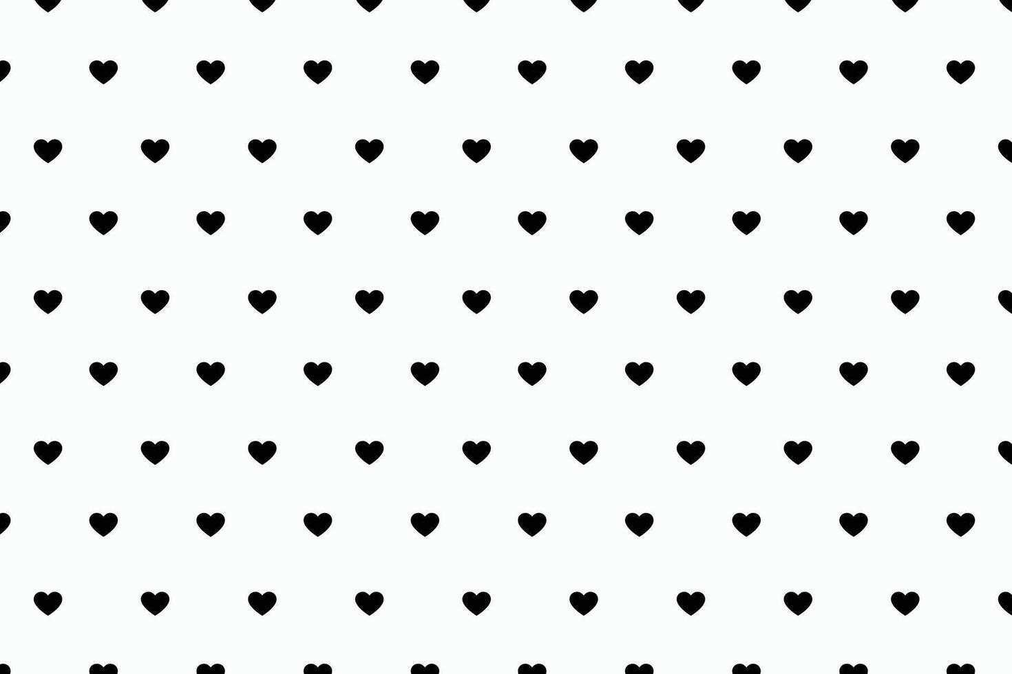 einfach und süß romantisch Herz Muster zum Valentinsgrüße Karten vektor