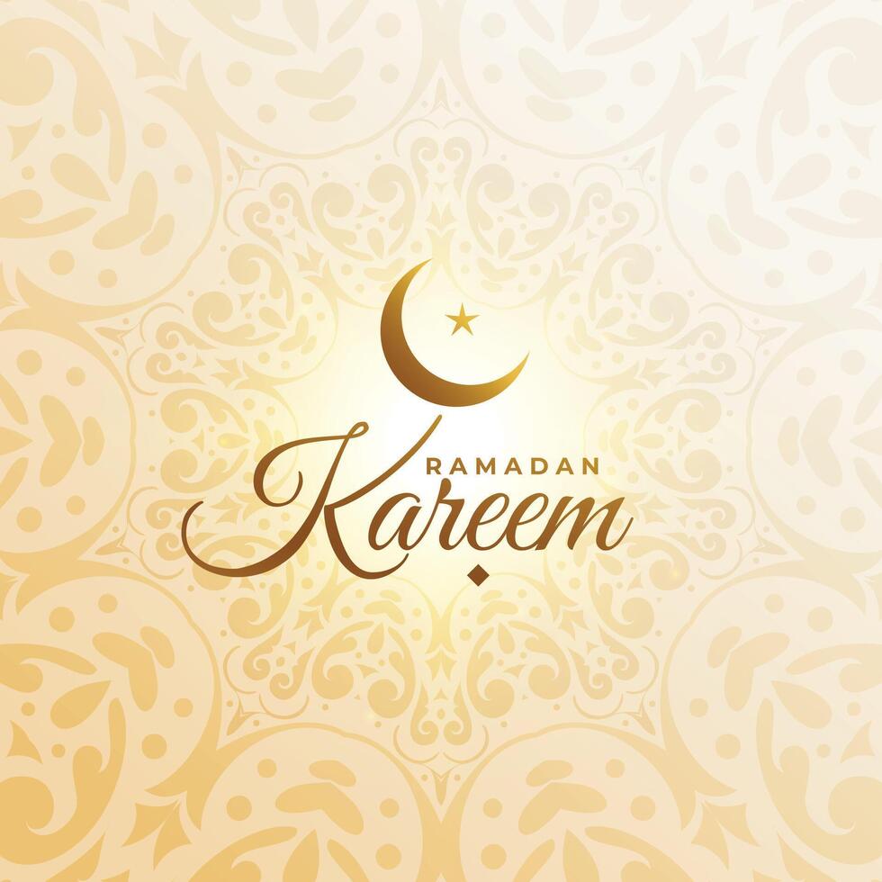 elegant Ramadan kareem Muslim Festival wünscht sich Gruß vektor