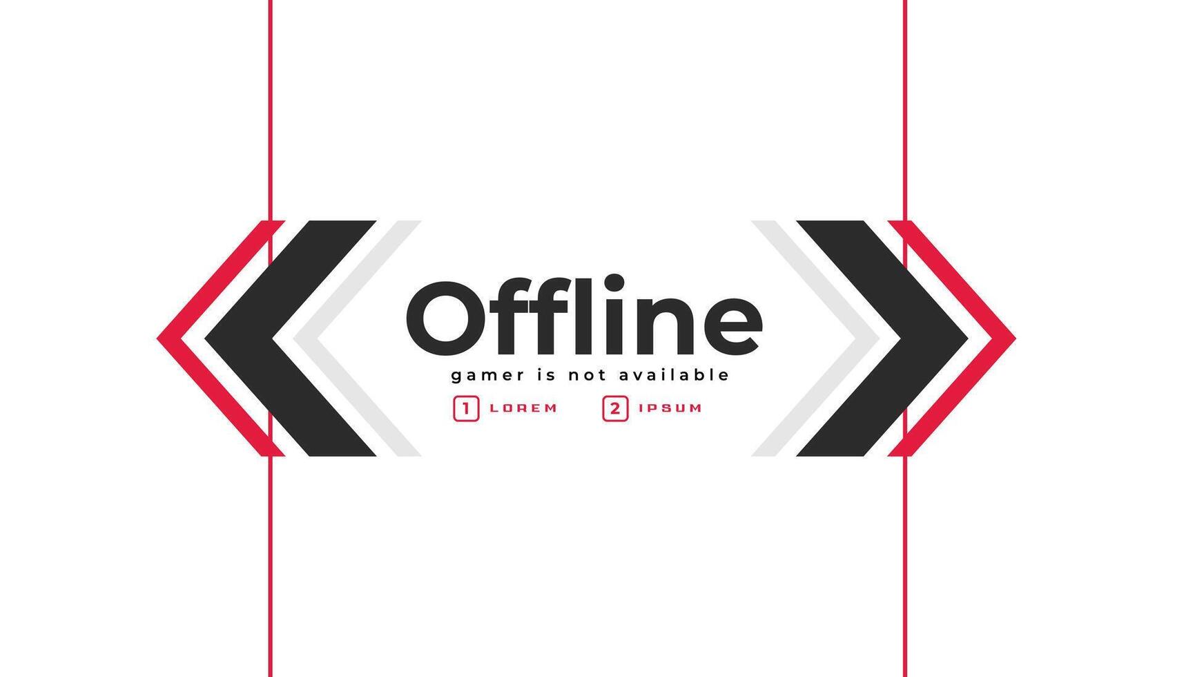 stilvoll offline Spielen sportlich zucken Banner Design vektor