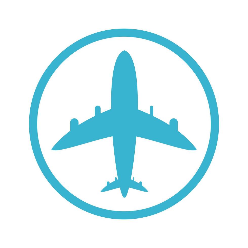 Flugzeug Symbol. Flugzeug Fahrzeug Reise und Transport Thema. isoliert Design. Ressourcen Grafik Element Design. Vektor Illustration mit ein Transport Thema