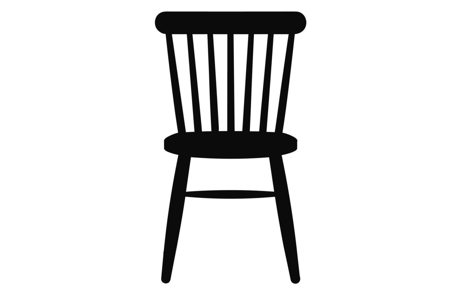 hölzern Stühle Silhouette, Stuhl Silhouetten, hölzern modern Stühle Silhouette, hölzern Stühle Vektor einstellen