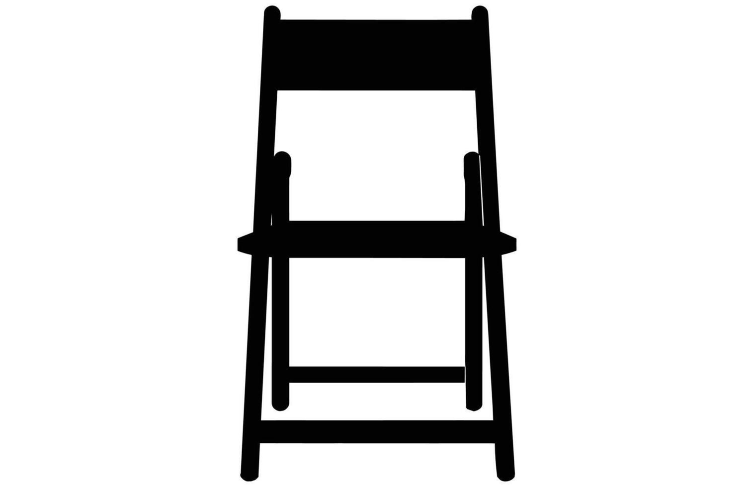 falten Stuhl Silhouette, faltend Stuhl Vektor Illustration.Stühle Vektor Silhouette