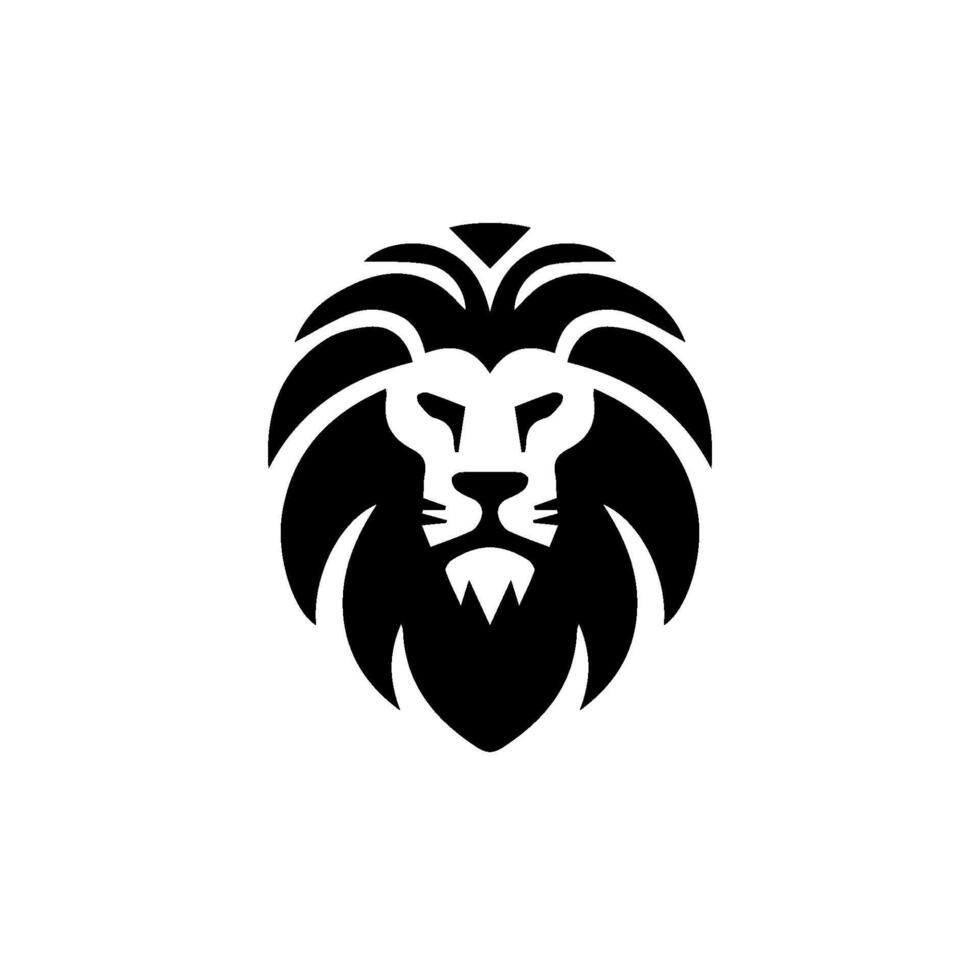 Logo Design mit das gestalten von ein Löwe Kopf vektor