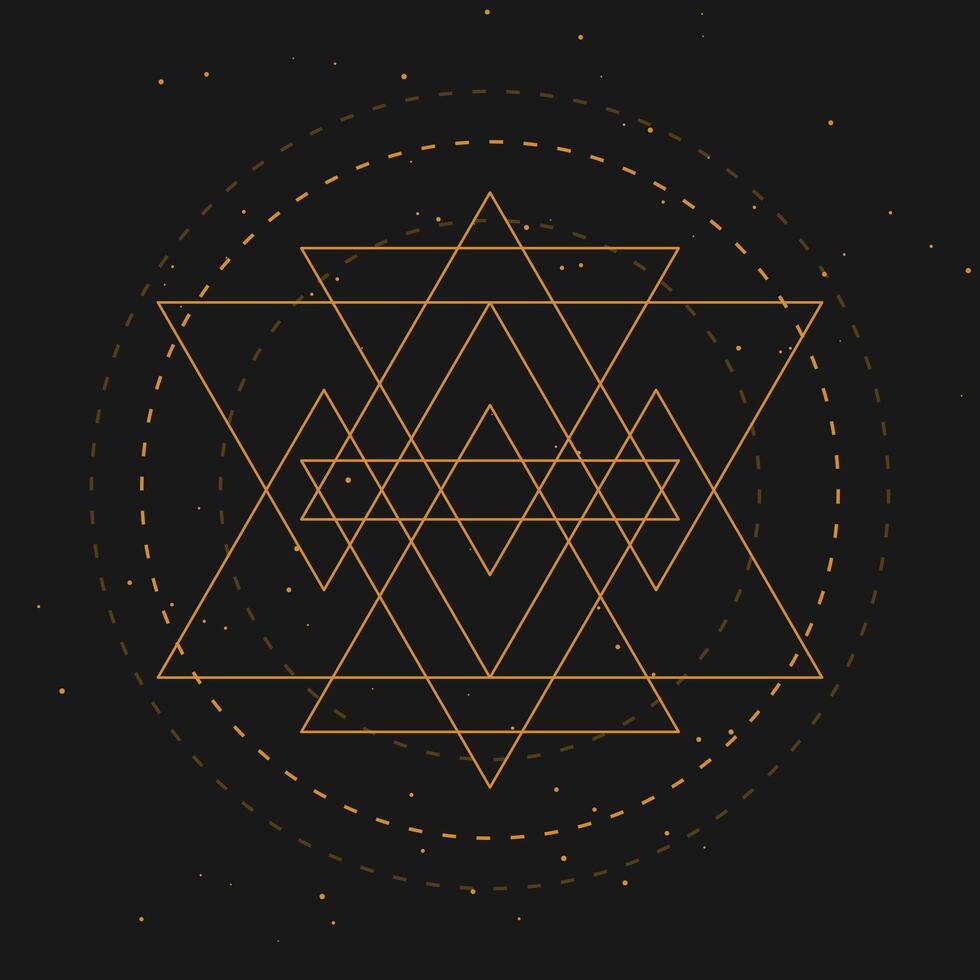 heilig Geometrie Symbol Hintergrund zum Ihre uralt Philosophie vektor