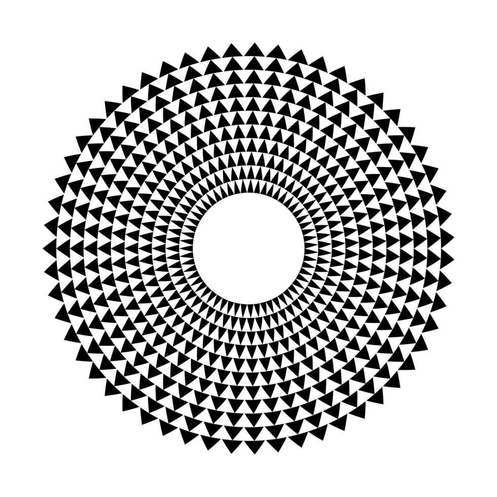 abstrakt Dreieck Equalizer Musik- Klang Welle Kreis Vektor Symbol Symbol. Logo Design, runden Linie Symbol, Kreis Artikel, Elemente Hintergrund, Illustration