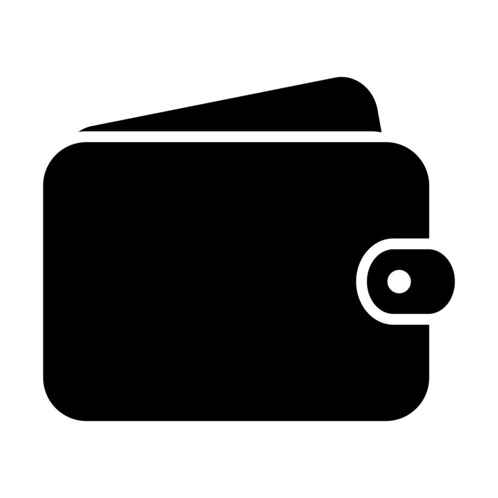 plånbok vektor ikon kontanter symbol finansiera begrepp för grafisk design, logotyp, webb webbplats, social media, mobil app, ui illustration