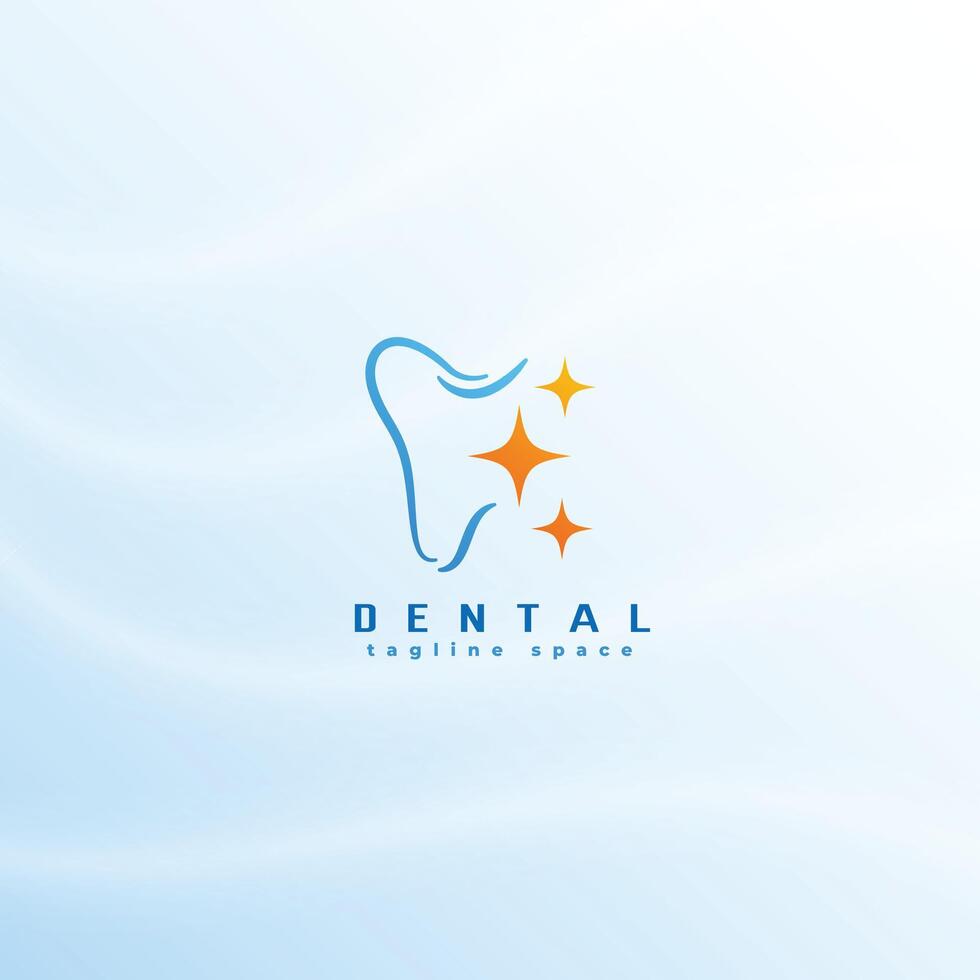 stilvoll Dental Pflege Zahn Logo Geschäft Vorlage vektor