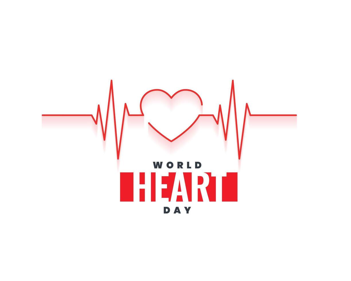 Linie Stil Welt Herz Tag Herz Hintergrund zum medizinisch Unterstützung vektor