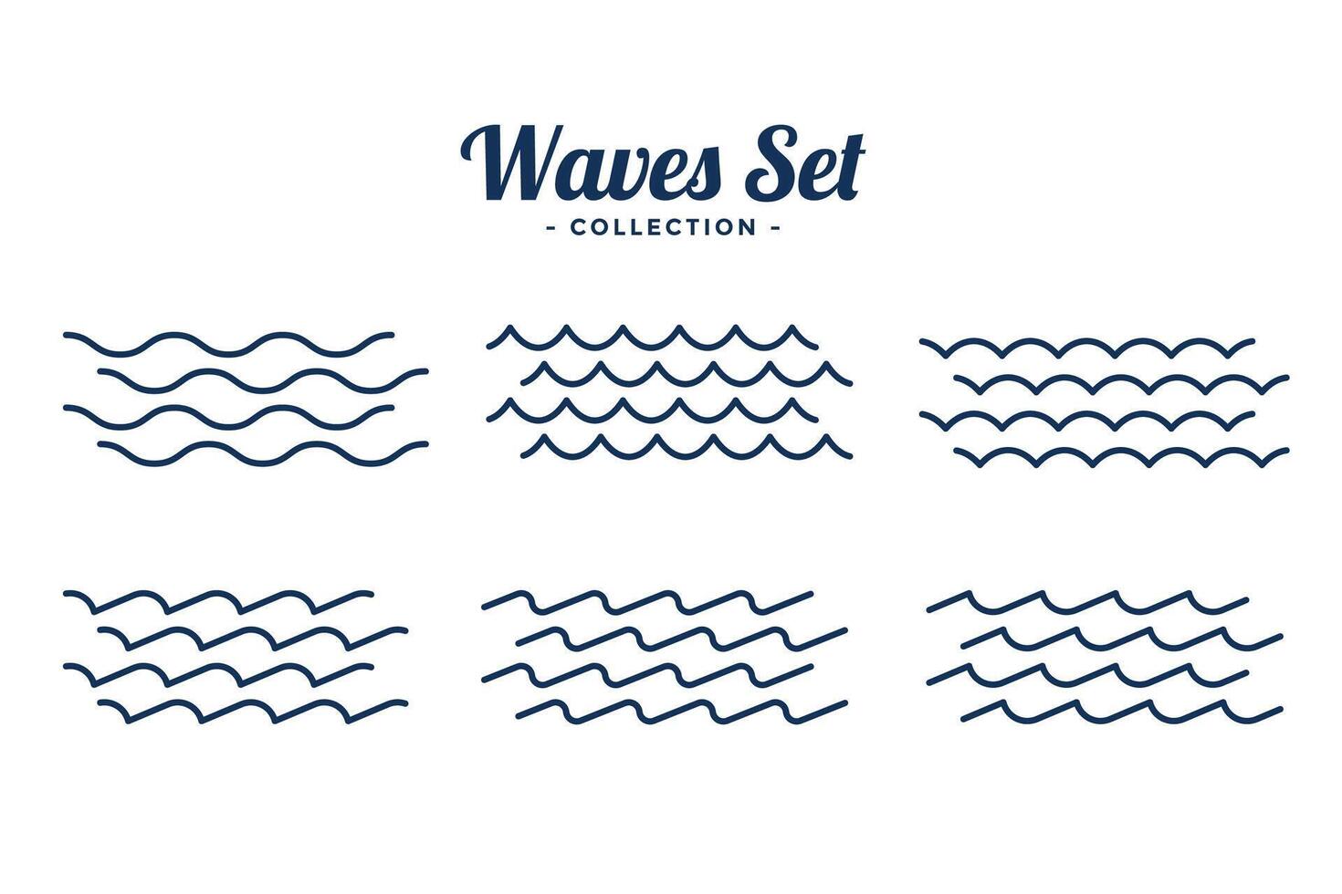 annorlunda stil vatten vågor krusningar stänk bakgrund vektor