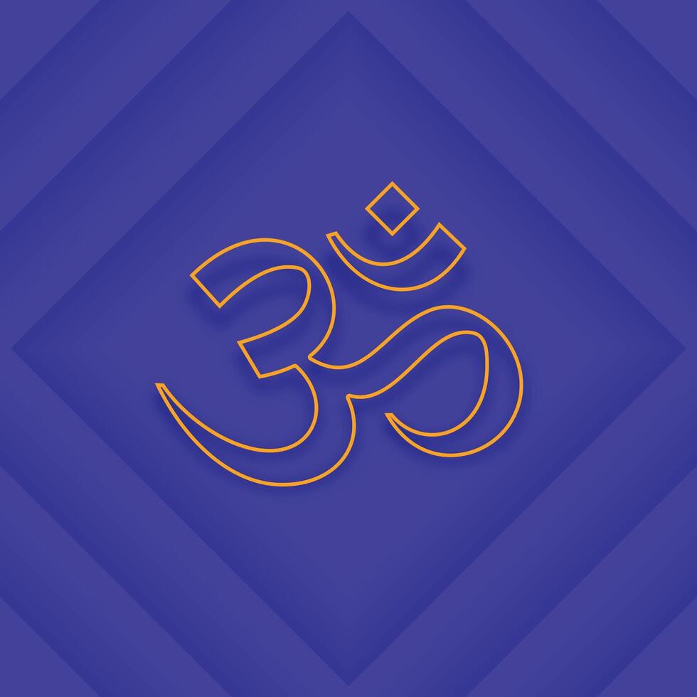 Sanskrit Mantra om Symbol Hintergrund zum spirituell Meditation und Yoga vektor