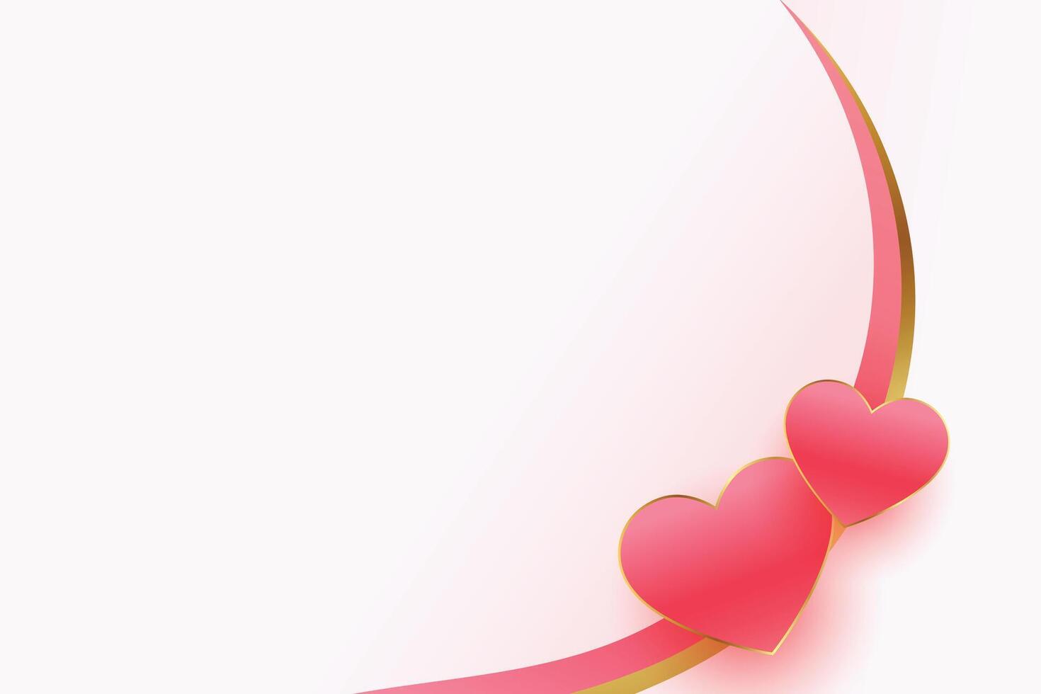 Valentinsgrüße Hintergrund mit Herzen und rauschen Welle vektor