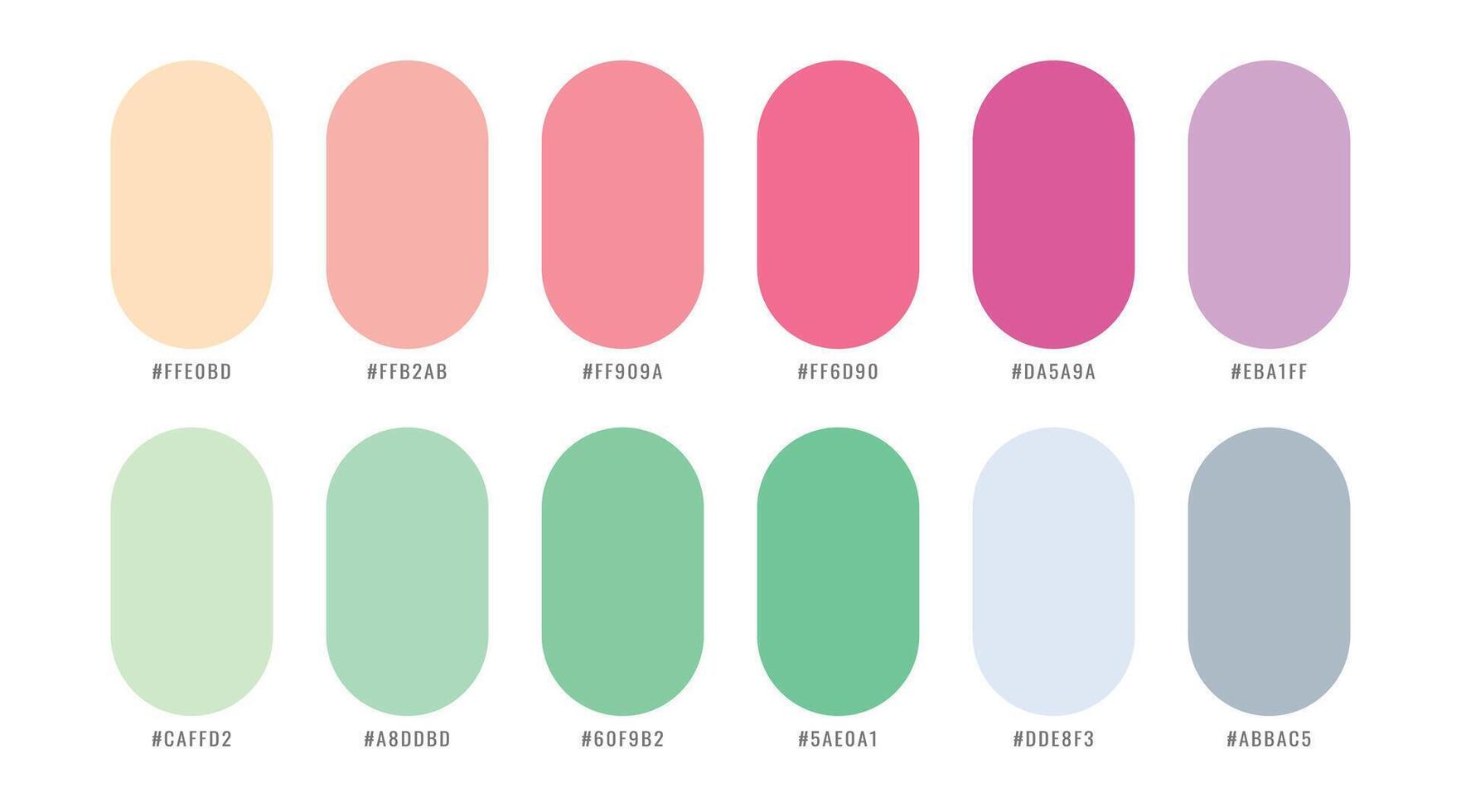 modern Farbe Palette Banner im einstellen zum kreativ Design vektor