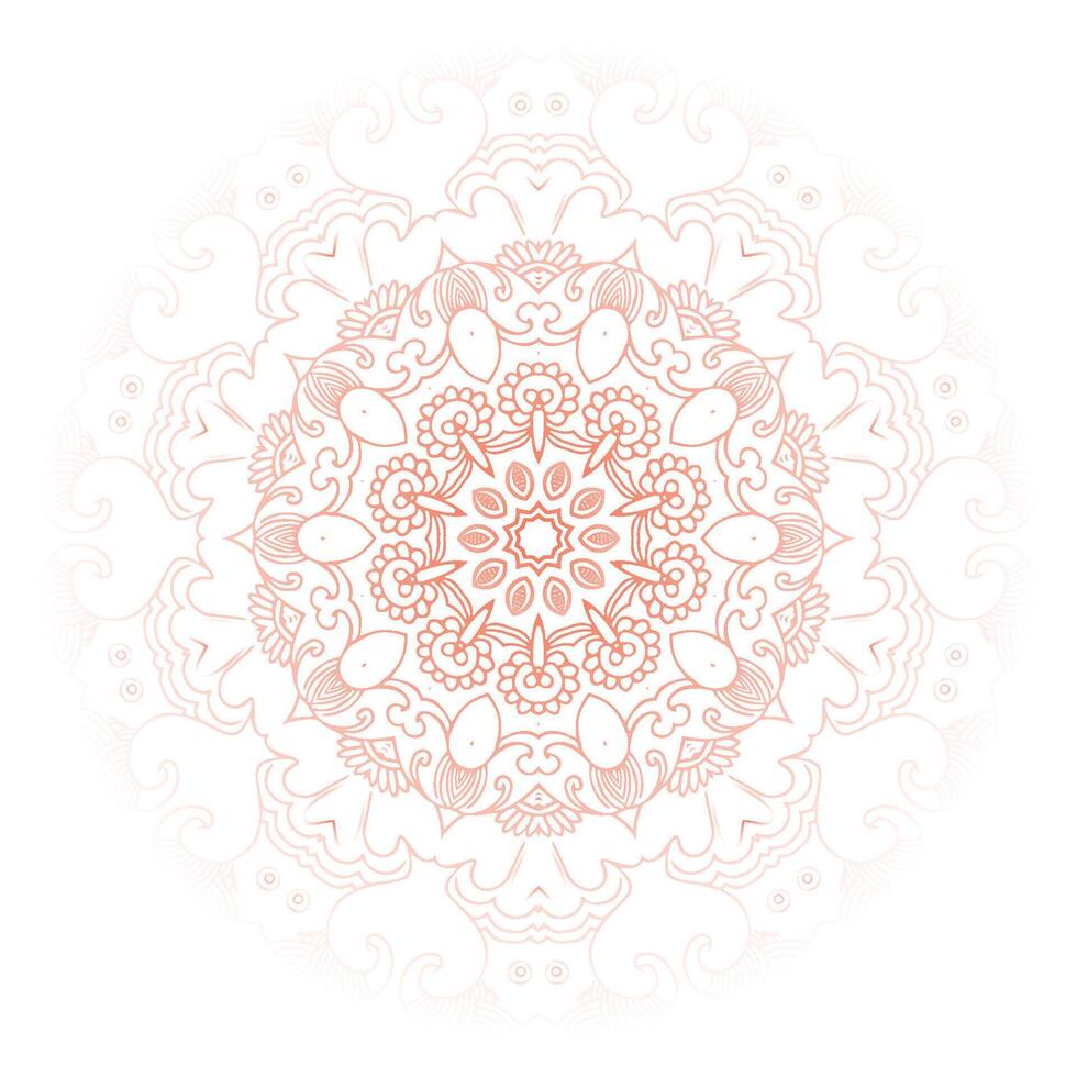 schön runden Blumen- Mandala Ornament Hintergrund Design vektor