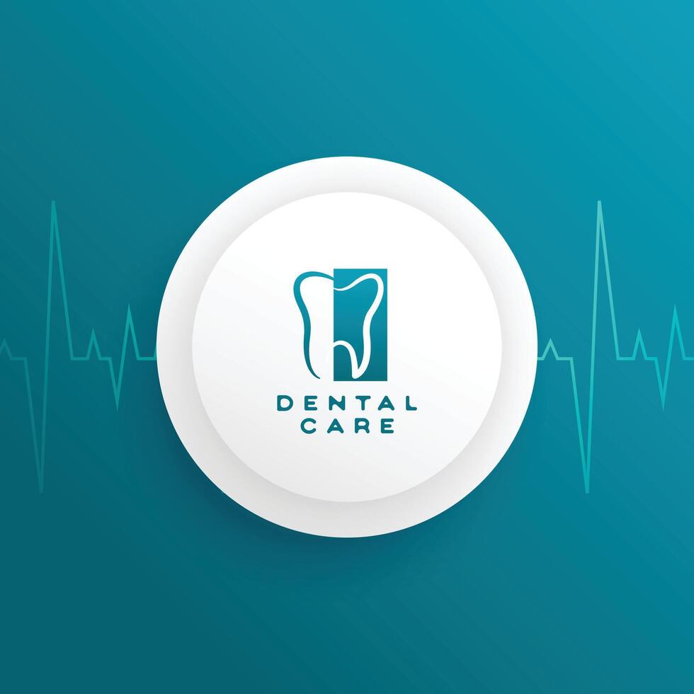 dentofazial Zahnarzt Klinik Logo zum Zahn Bleaching vektor
