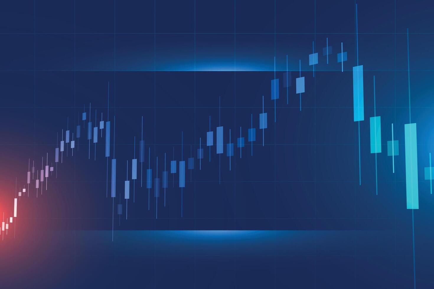 finansiera marknadsföra Diagram bakgrund tjäna digital vinst vektor