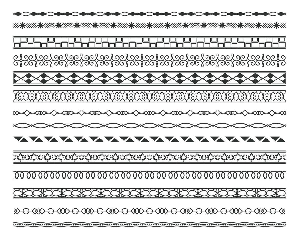 ethnisch Stil Spitze Muster Rand Hintergrund im Sammlung vektor