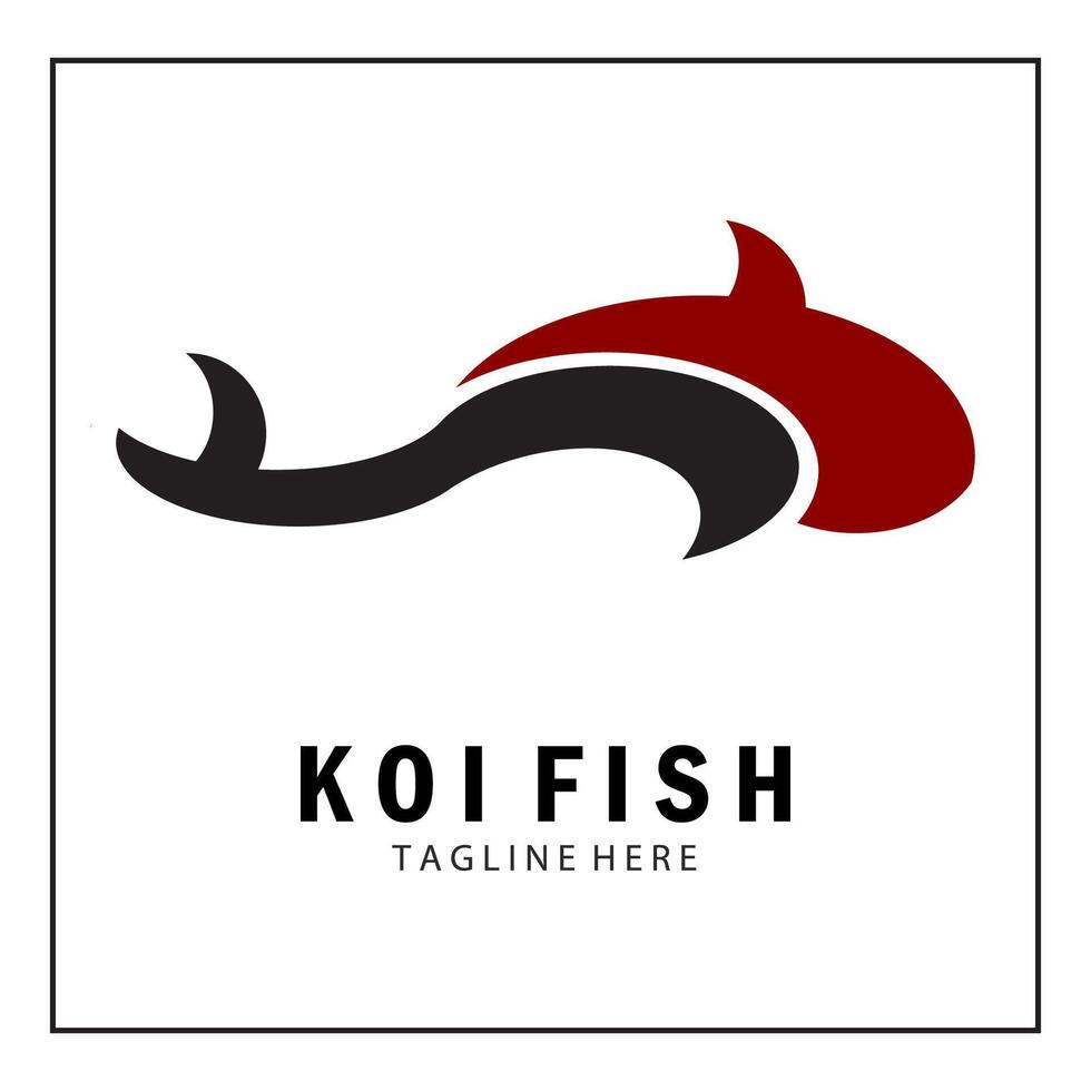 Koi-Fisch-Logo vektor