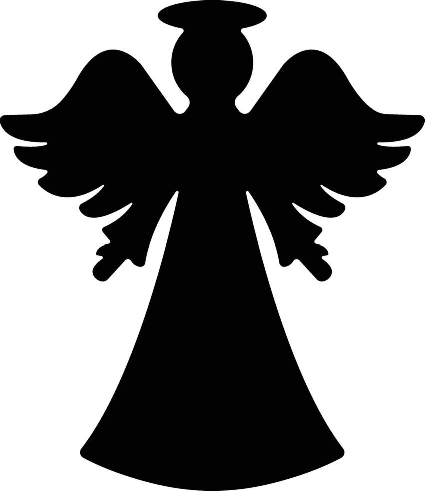 änglar med vingar ikon i platt stil. isolerat på spridning, jul ängel ikon helig ängel tecken för mobil begrepp och hemsida design. symbol, grafik logotyp vektor