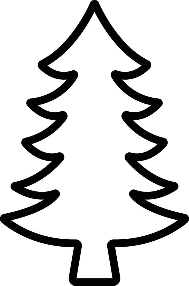 Weihnachten Baum Symbol im Linie Stil. Vektor zum Apps und Webseite. isoliert auf enthält eine solche Symbole wie Weihnachten Baum können Sein benutzt zum Natur, Urlaub, Winter Plakate