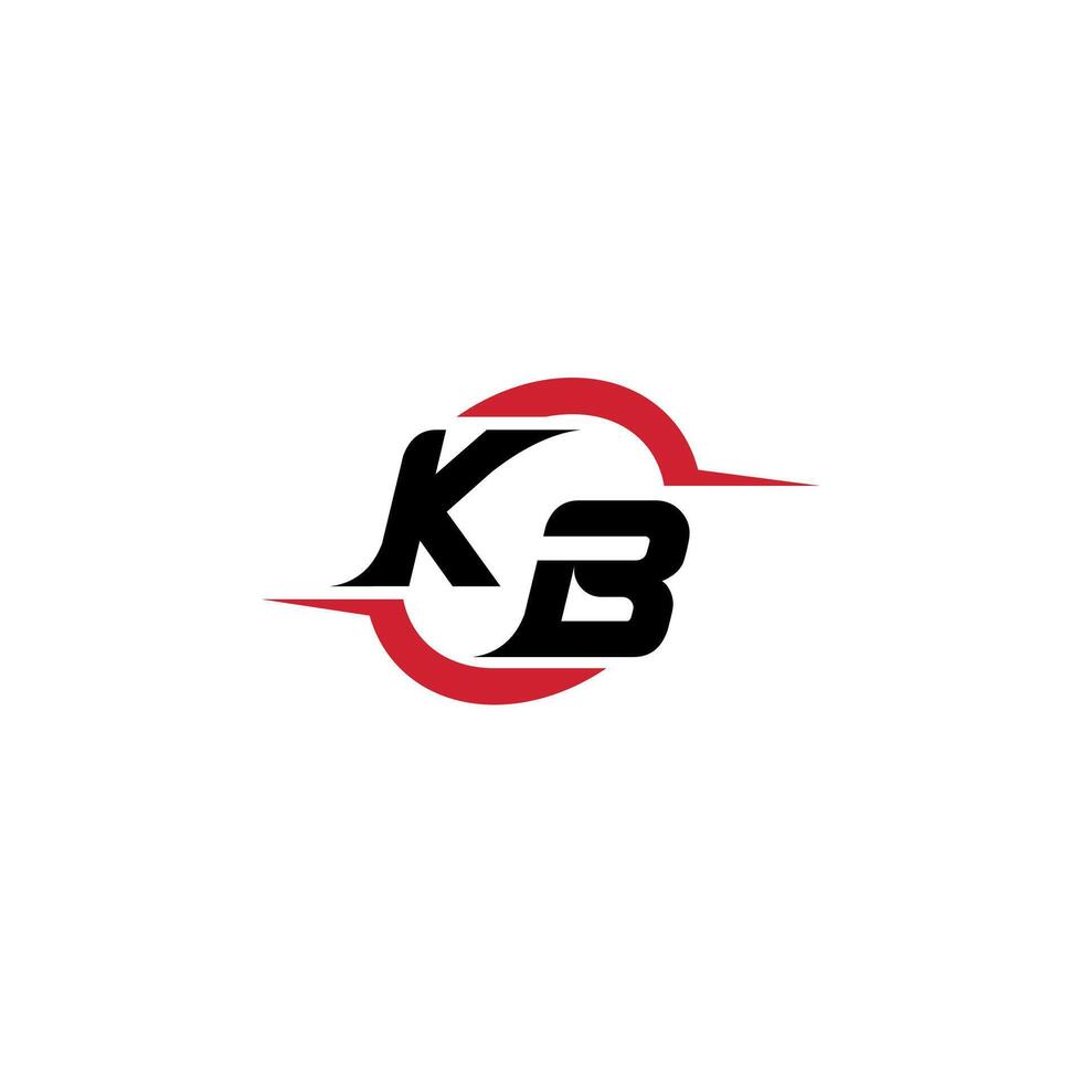 kb Initiale Esport oder Spielen Mannschaft inspirierend Konzept Ideen vektor