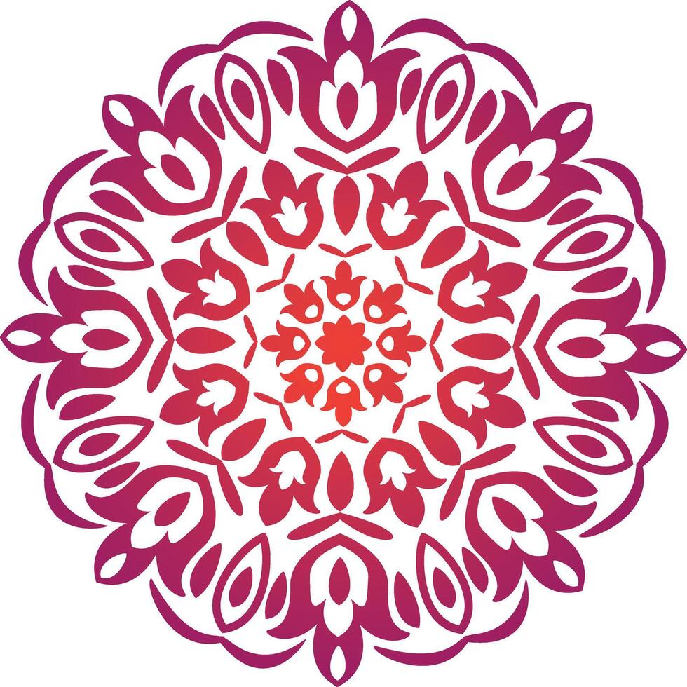 hand dragen mandala design, rangoli vektor