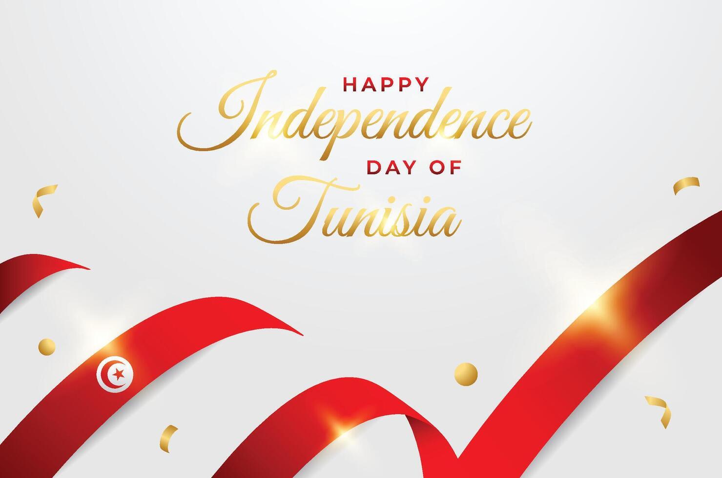 Tunesien Unabhängigkeit Tag Design Illustration Sammlung vektor