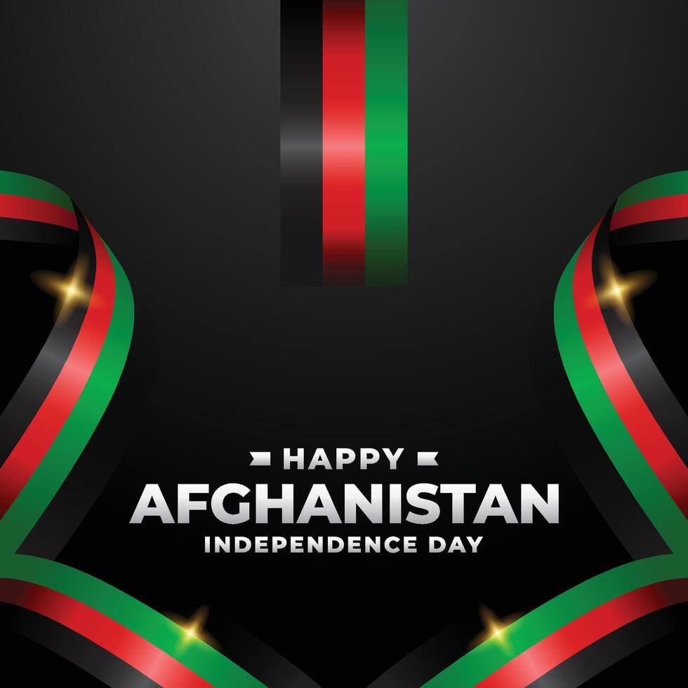 Afghanistan Unabhängigkeit Tag Design Illustration Sammlung vektor
