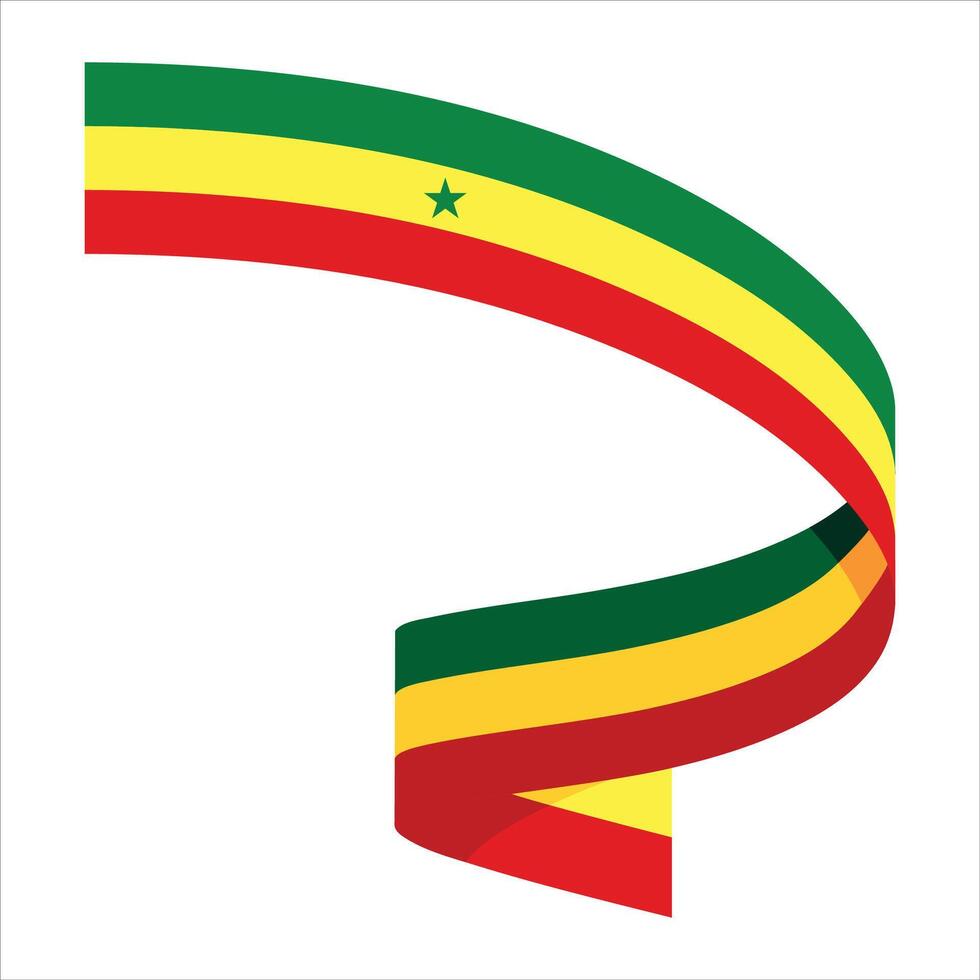 Senegal Element Unabhängigkeit Tag Illustration Design Vektor