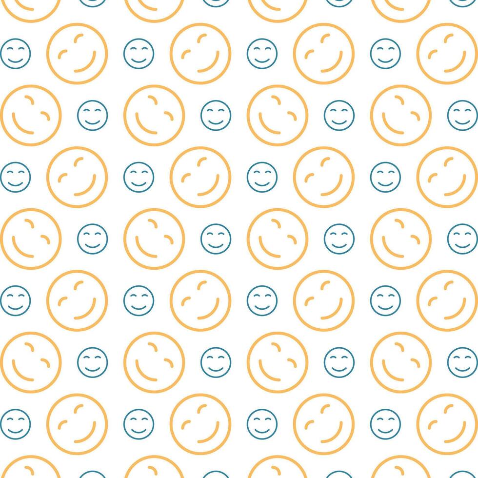 Emoticon Gesicht Symbol modisch wiederholen Muster bunt Vektor Illustration Hintergrund