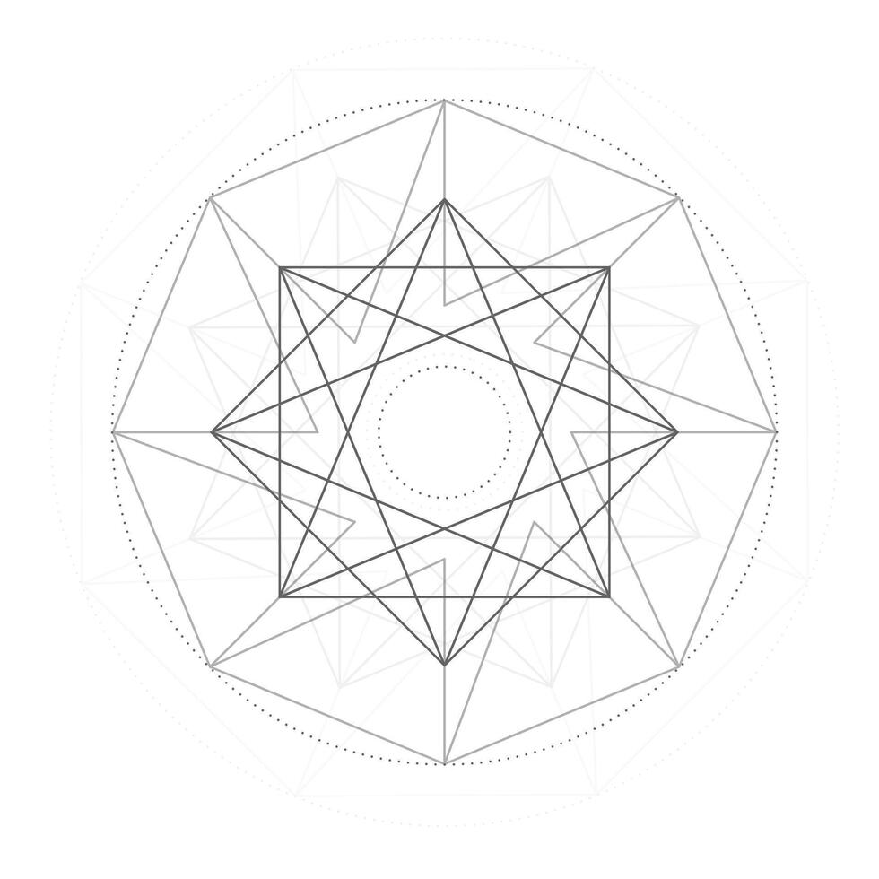 abstrakt geometri symbol bakgrund avslöja alkemi och filosofi vektor
