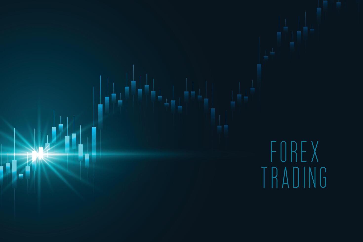 finanziell Markt Daten Diagramm Hintergrund zum Forex Handel vektor