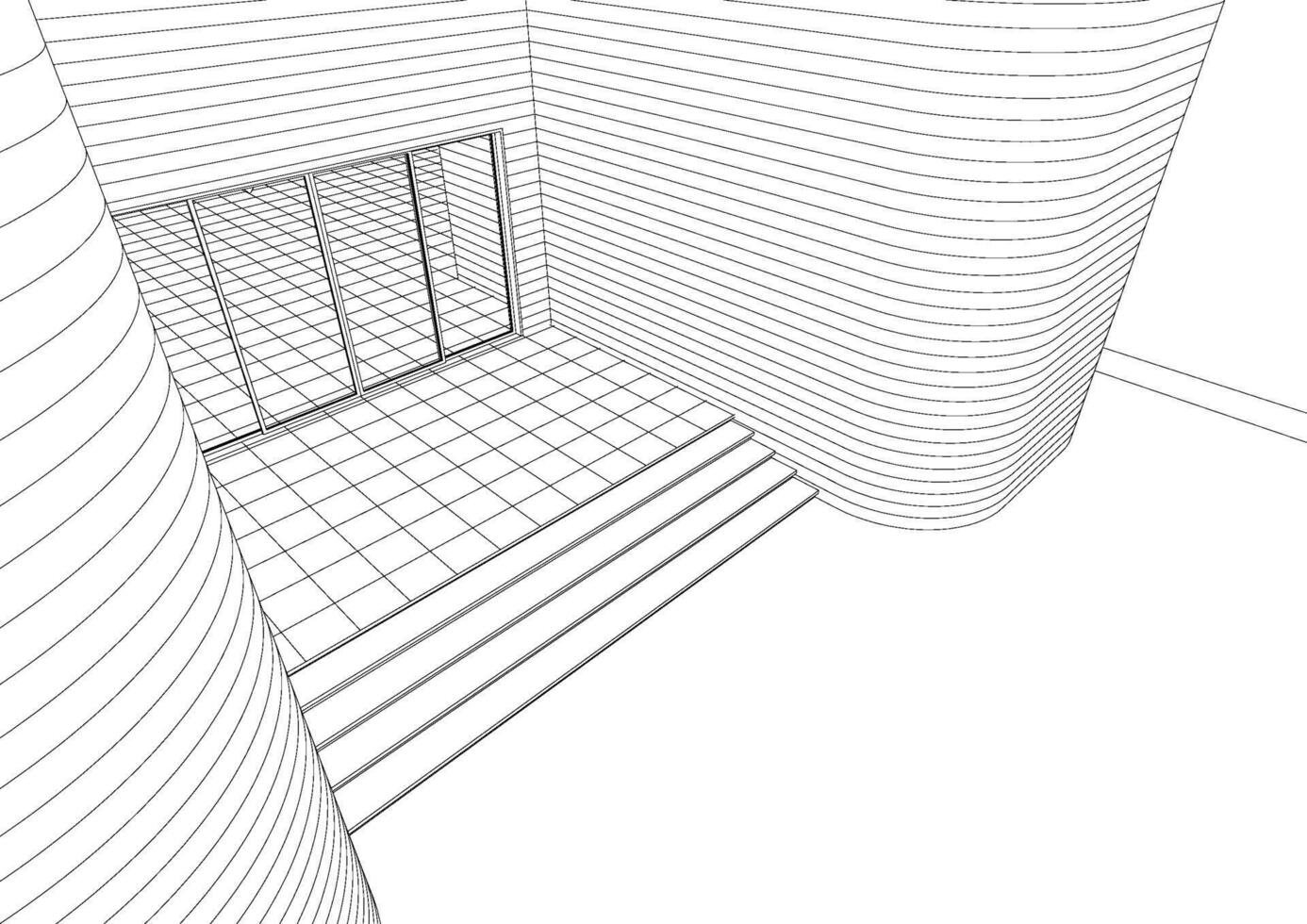 3D-Darstellung des Bauvorhabens vektor