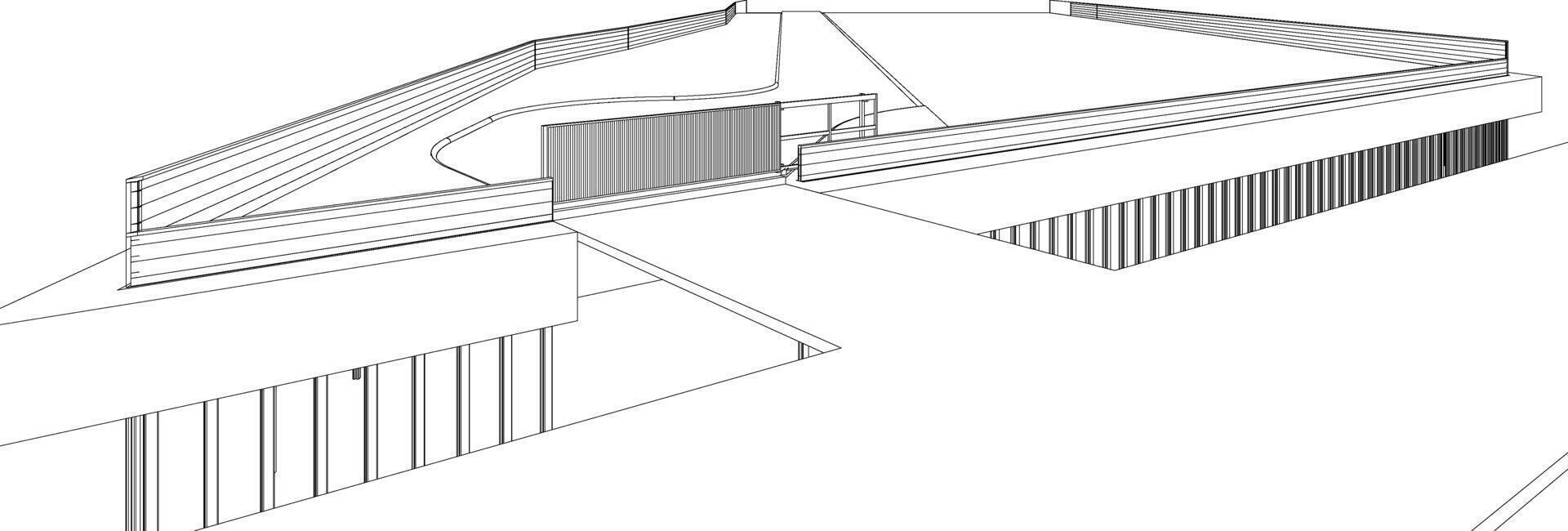 3d Illustration von Landschaft und die Architektur vektor