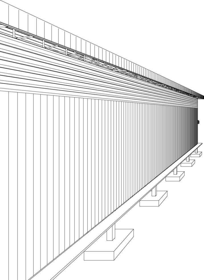 3d Illustration von industriell Projekt vektor