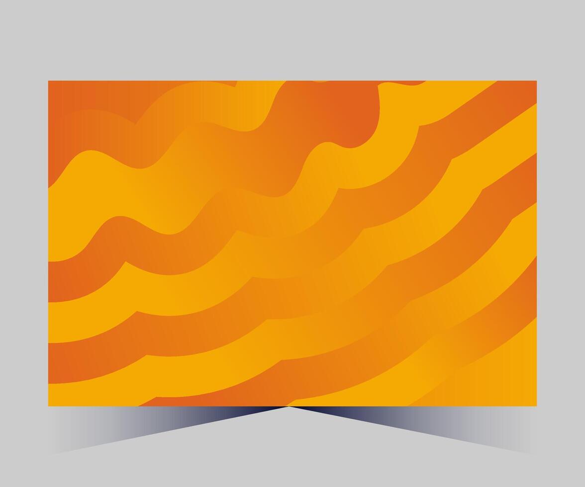 ett orange och vit bakgrund med vågor vektor