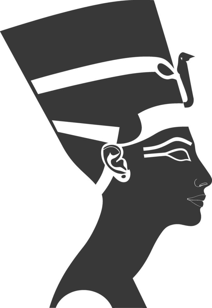 ai generiert Silhouette Single uralt ägyptisch Hieroglyphen Symbol Logo schwarz Farbe nur vektor