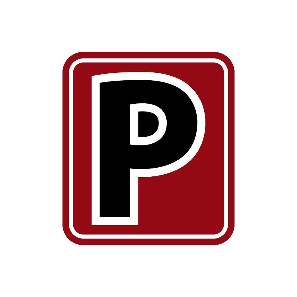 Parkplatz Symbol Vektor Design Vorlage