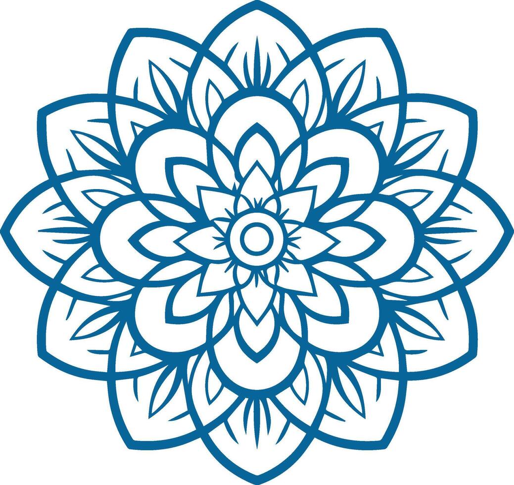 Mandala. runden Ornament Muster. Henna tätowieren Mandala. mehndi Stil. vektor