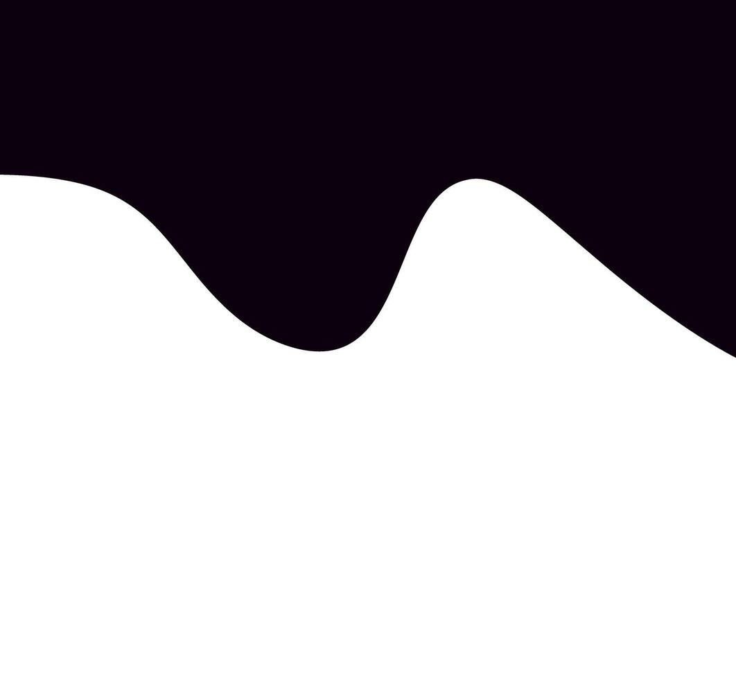svart design element vektor mall, slumpmässig form, isolerat böjd symbol