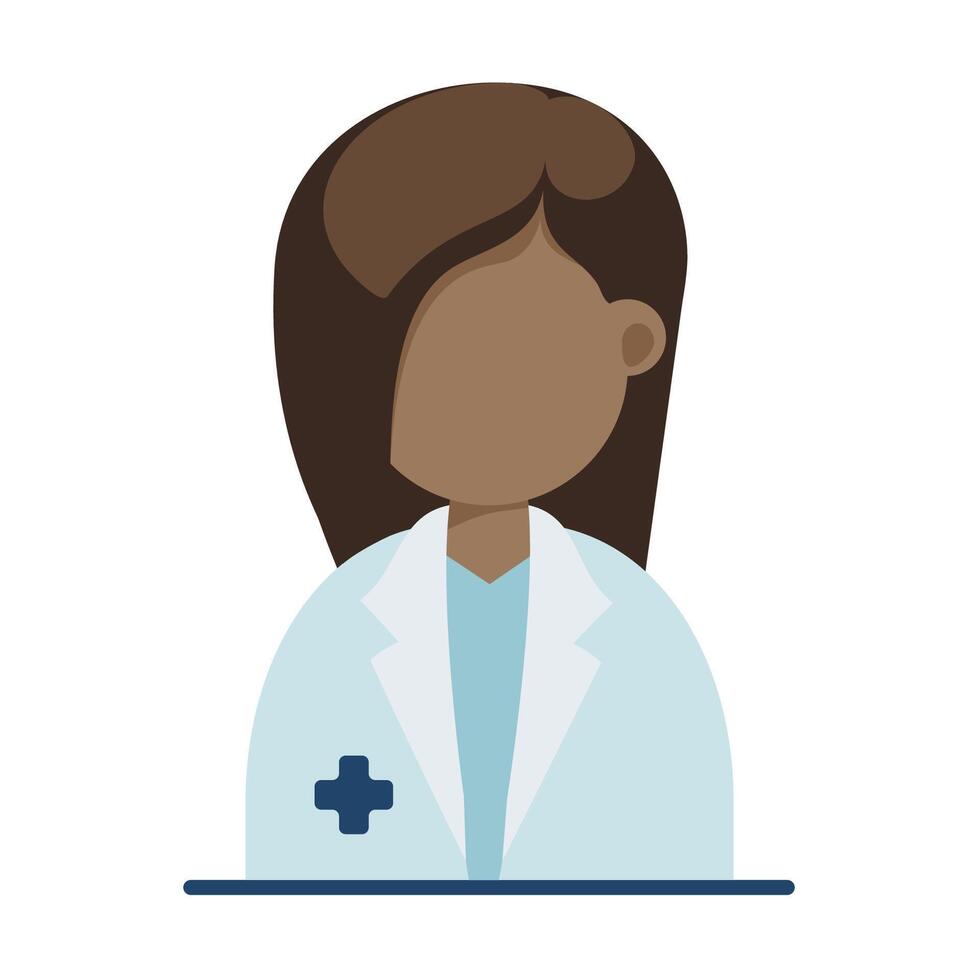 sjukhus kvinna läkare ikon. isolerat vektor illustration på en vit bakgrund